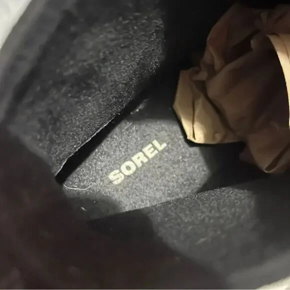 Sorel Tornado Wedge Booties Lace Up Warm Duck Boot Black‎ Women’s 8.5 - Picture 10 of 11
